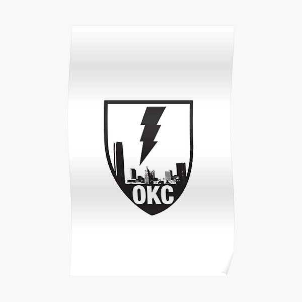 "OKC Crest" Poster by Mattleckie Redbubble