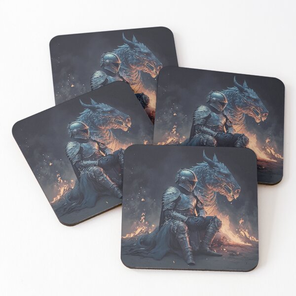 Item preview, Knight sits by the fire with his dragon designed and sold by PM-Artistic.