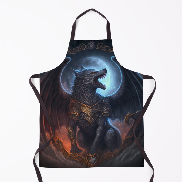 Item preview, Mashup Space Dragon & Epic Winged Wolf with Full Moon designed and sold by PM-Artistic.