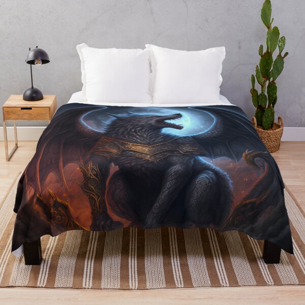 Item preview, Mashup Space Dragon & Epic Winged Wolf with Full Moon designed and sold by PM-Artistic.