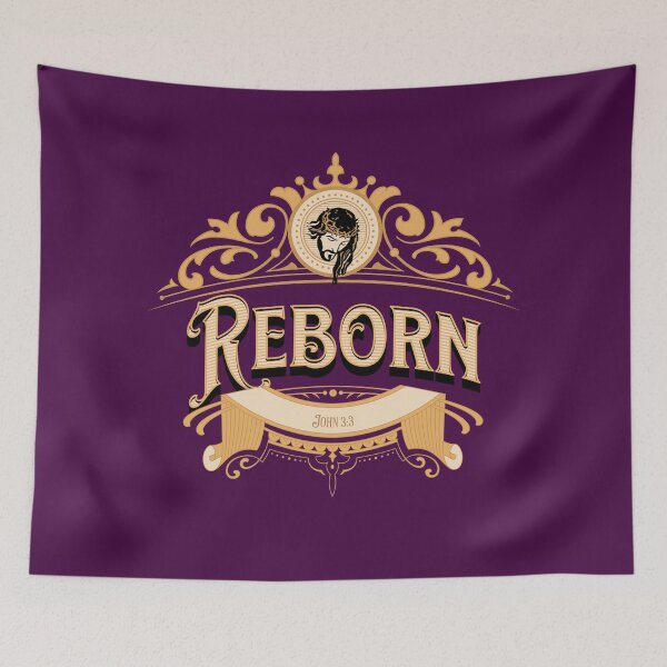 Item preview, Reborn: Christian Religious Statement designed and sold by VarnaChitra.
