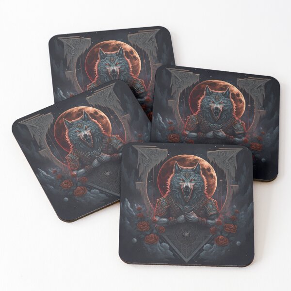 Item preview, Epic wolf with ornaments and roses designed and sold by PM-Artistic.