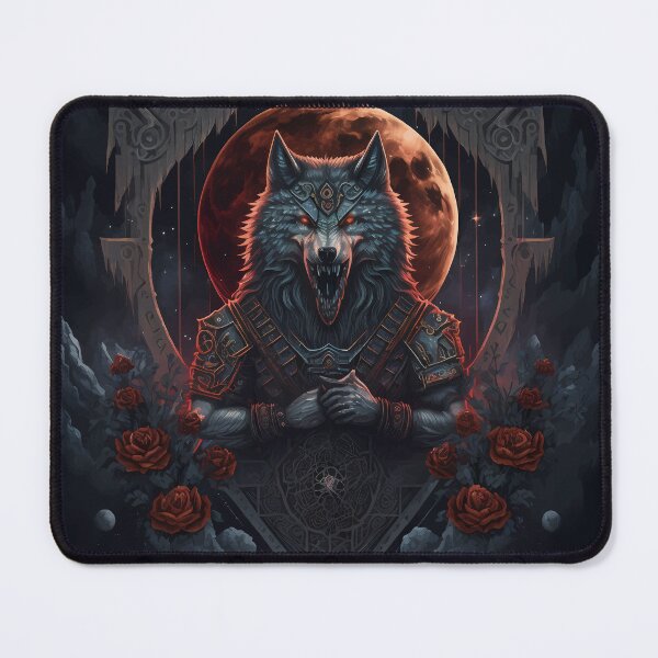 Item preview, Epic wolf with ornaments and roses designed and sold by PM-Artistic.