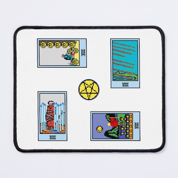 Item preview, Pixel Waite Tarot Minor Arcana Eights - 81st Sticker Pack and Magnets designed and sold by Pixel Waite.