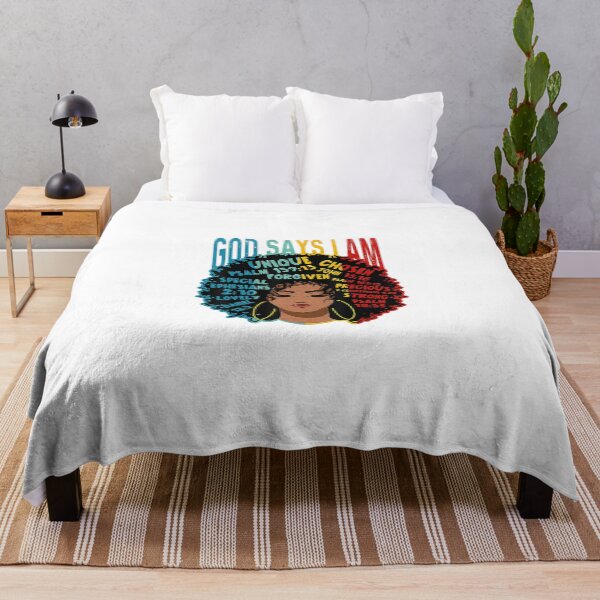 Item preview, Gods Say I Am Melanin Afro Woman Black History Month designed and sold by silmanpaa5.