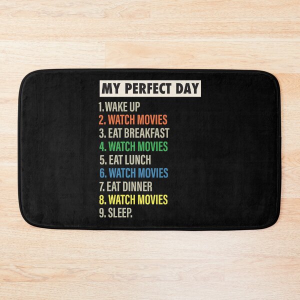 Item preview, My Perfect Day is when I WATCH MOVIES Funny Cool Movies Lovers Gift designed and sold by Mannoucha ⭐⭐⭐⭐⭐ ( 1,978 reviews ).