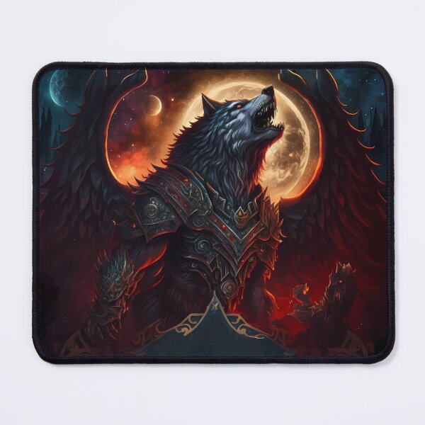 Item preview, Epic winged wolf with full moon designed and sold by PM-Artistic.