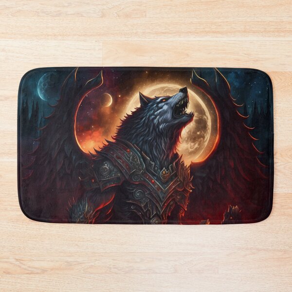 Item preview, Epic winged wolf with full moon designed and sold by PM-Artistic.