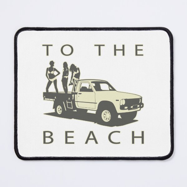 Item preview, To The Beach! Pickup truck and women designed and sold by Cavemen.