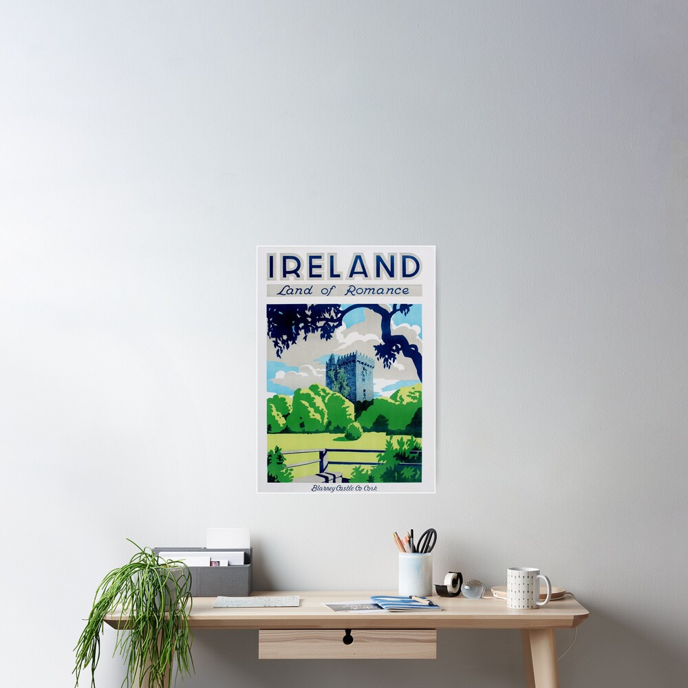 "Vintage Ireland Travel Poster" Poster for Sale by AllVintageArt