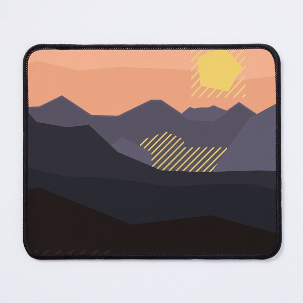 Item preview, Landscape Art of a Sunset view mountains designed and sold by bloodberi.
