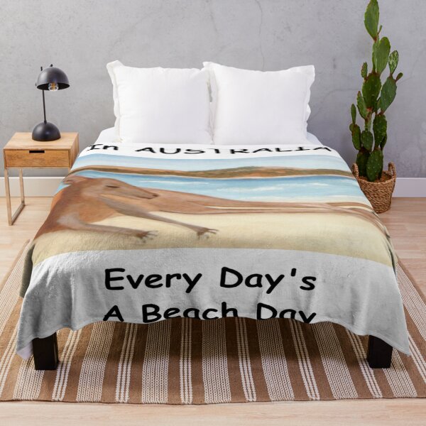 Item preview, Kanga - In Australia Every Day Is A Beach Day (Black writing) designed and sold by C J Lewis.