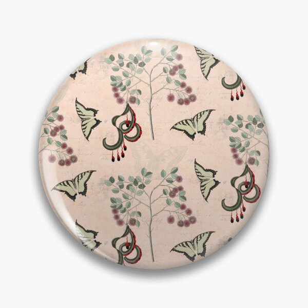 Item preview, Vintage Chateau Botanical Pink designed and sold by AntiqueImages.