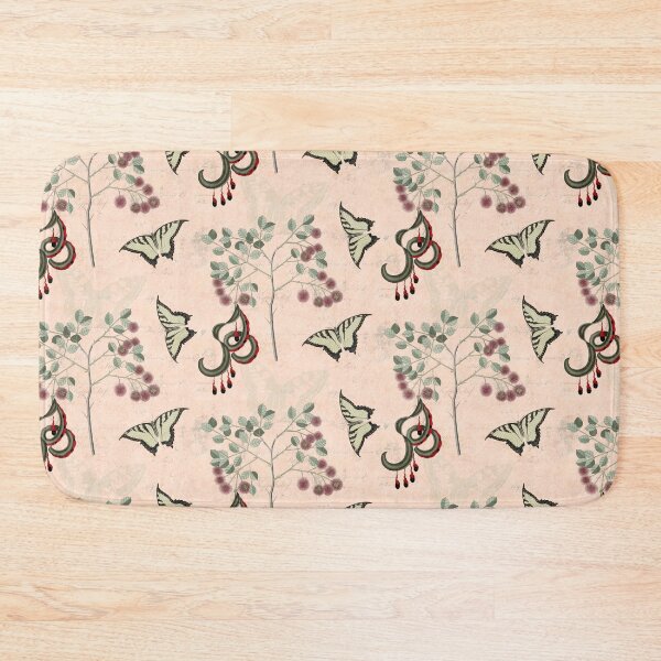 Item preview, Vintage Chateau Botanical Pink designed and sold by AntiqueImages.