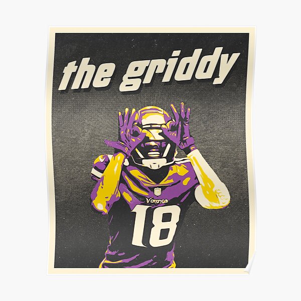 Justin Jefferson Graphic Toon Minnesota Vikings Football Griddy