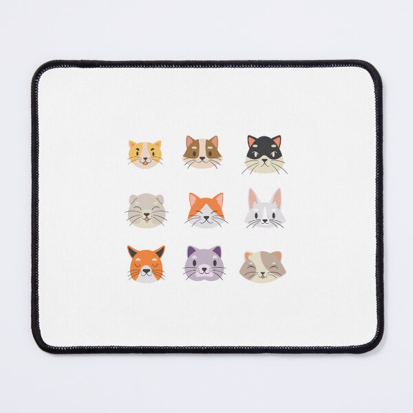 Item preview, Cute Random Cat faces Sticker Set designed and sold by riceayoj.