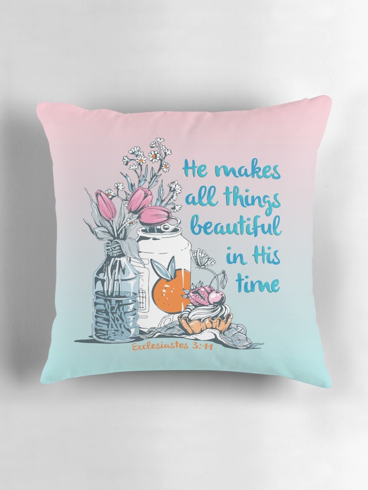 Beautiful In His Time {Cushion Cover} Beautiful In His Time {Cushion Cover}