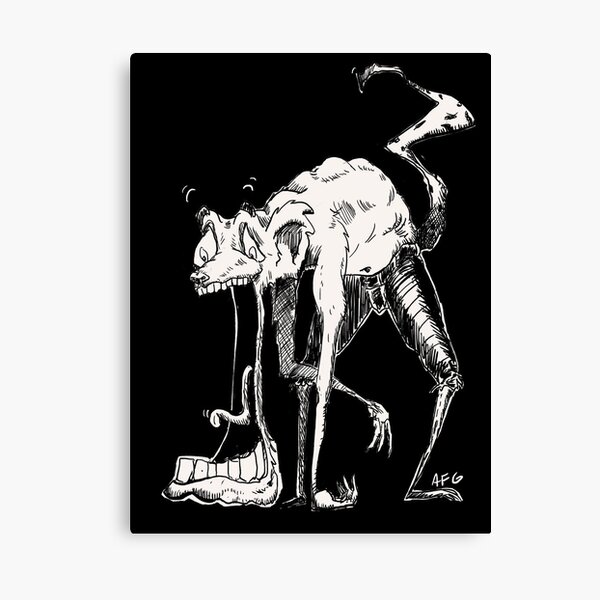 Inktober 2017 Day 03 - Jaw Drop Canvas Print