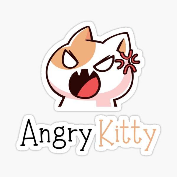 Angry Kitten Cat Face Emoticon