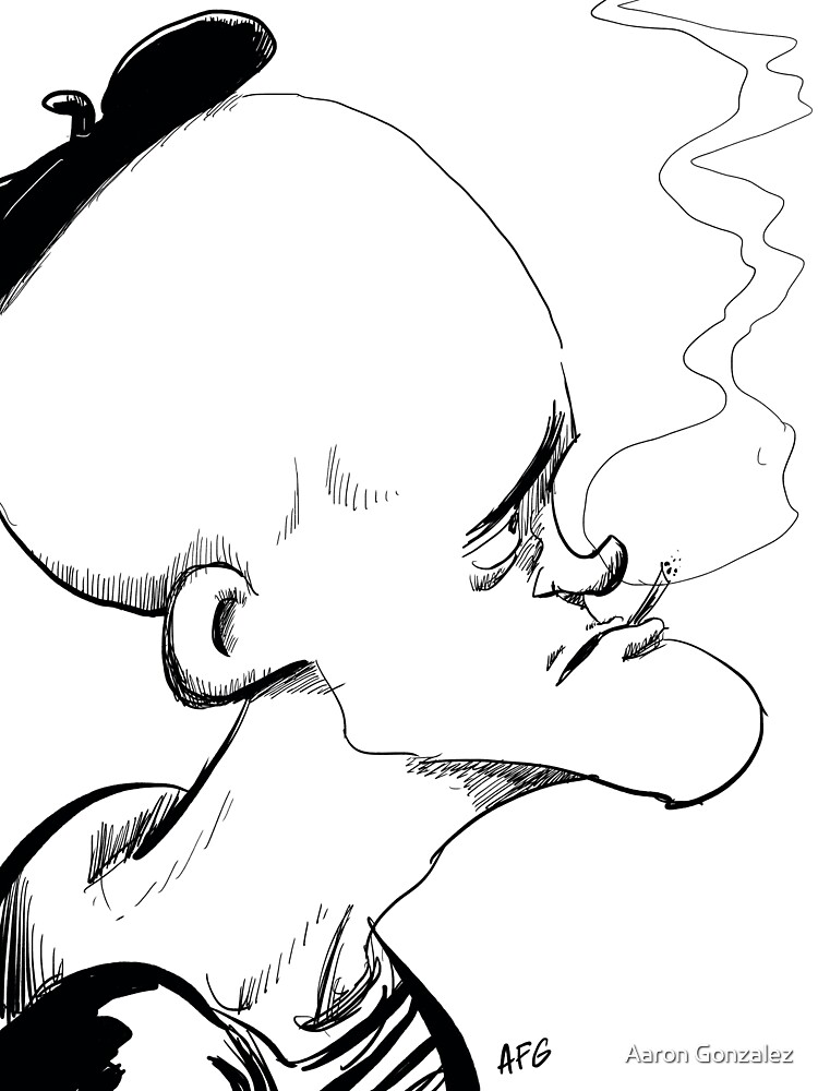Inktober 2017 Day 04 - French Smoker by aaronfg