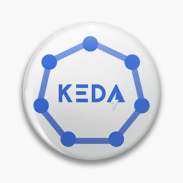 Item preview, keda kubernetes aks docker devops sticker designed and sold by developerfriday.