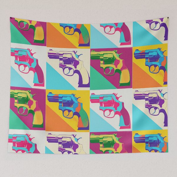 Item preview, Pop Art screen print of revolvers in the style of Warhol designed and sold by Rogervdb.