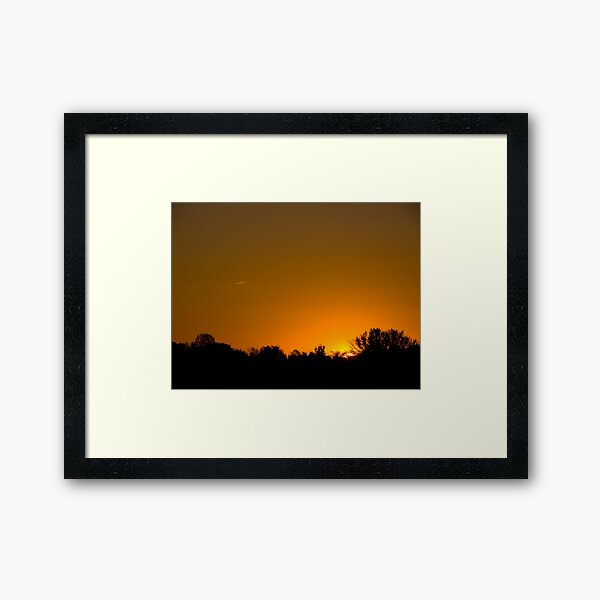 Sunny Skies Airliner Framed Art Print