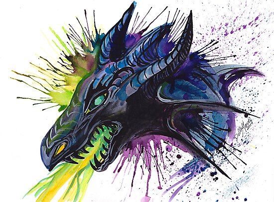 "Maleficent Dragon" Photographic Print by DellaMorteArts | Redbubble