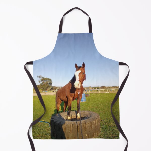 Item preview, Horse standing on a tire designed and sold by zedvonzee.