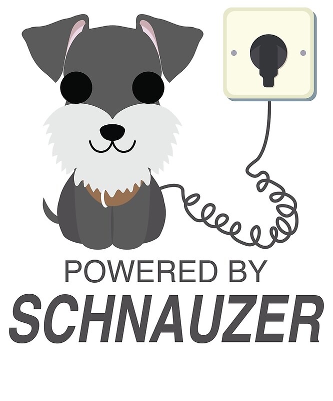 "Schnauzer Poke Emoji " by HippoEmo Redbubble