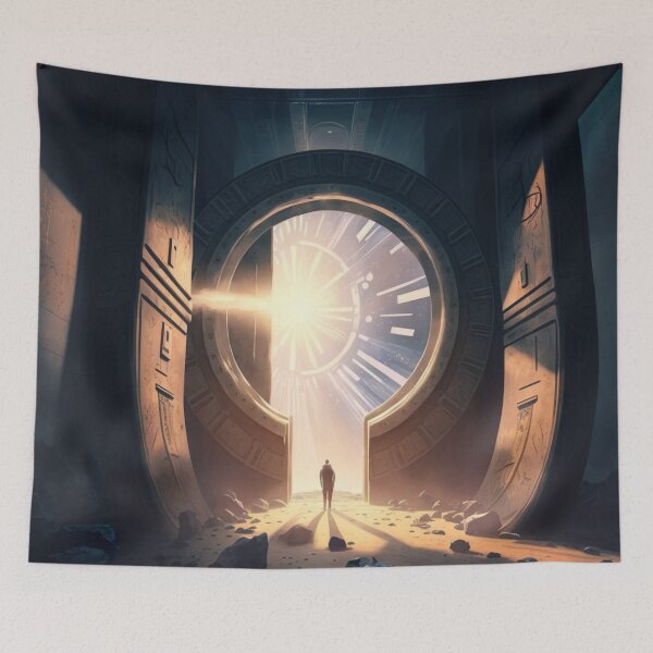 Aperçu de l'œuvre Time Portal Teleporting Dimension Futuristic Doorway Aventure créée et vendue par Weirdarto.