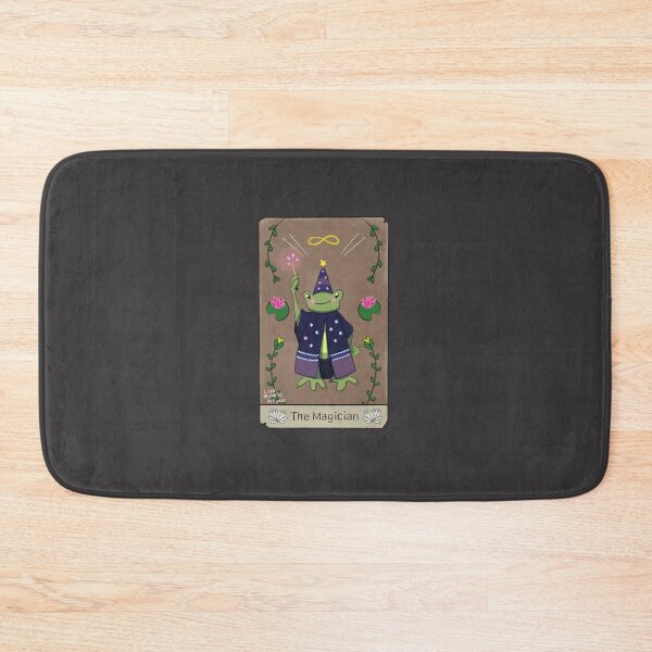 Item preview, The Magician Frog Tarot Card designed and sold by LisaMichelleArt.