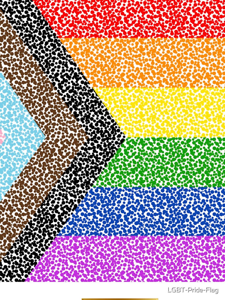 Thumbnail 4 of 4, iPhone Case, Progress Pride LGBT Pride Flag in Pointillism designed and sold by LGBT-Pride-Flag.