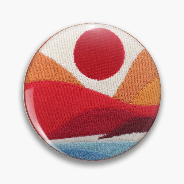 Item preview, Red Sun Sticker designed and sold by designolo.