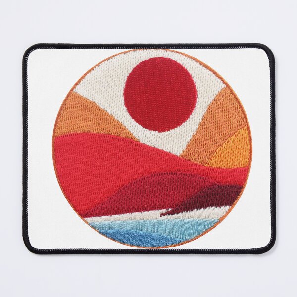 Item preview, Red Sun Sticker designed and sold by designolo.