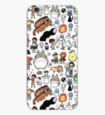 Kawaii Ghibli Doodle iPhone Case