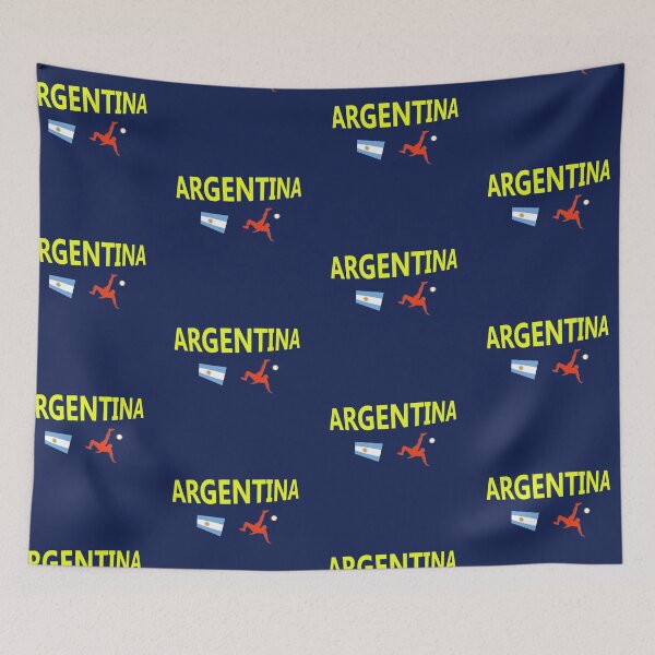 Item preview, ARGENTINA  Soccer abstract design  designed and sold by lobodelnoir.