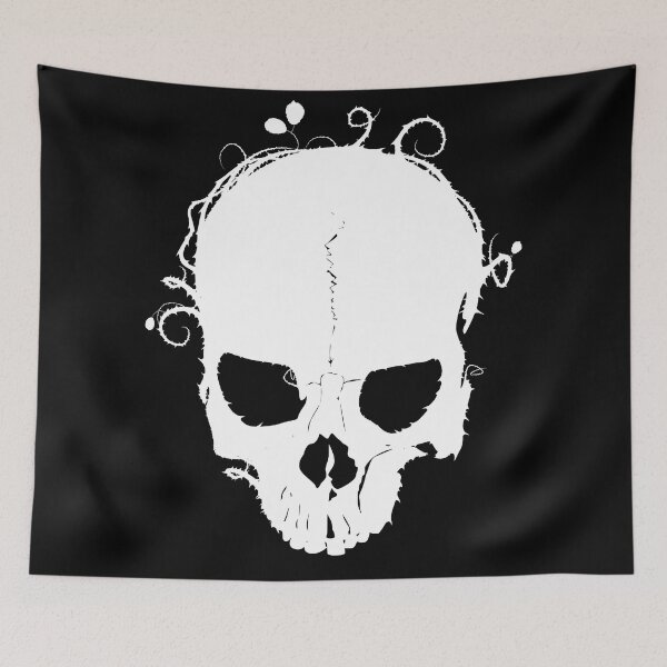 Item preview, White Bramble Skull - Skull Lover designed and sold by ladstudio.