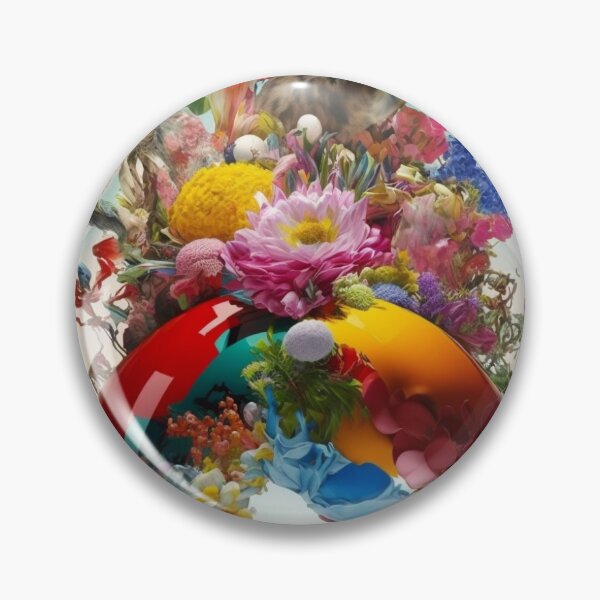 Item preview, Fantasy Landscape Art-PA1152(A vase filled with lots of colorful flowers) designed and sold by aryan-gallery.