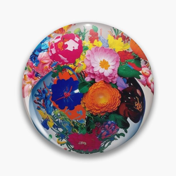 Item preview, Fantasy Landscape Art-PA1150(A vase filled with lots of colorful flowers) designed and sold by aryan-gallery.