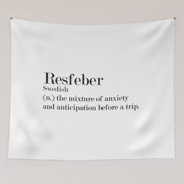 Item preview, Resfeber - Beautiful Swedish Word Definition designed and sold by Zooone.