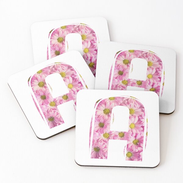 Item preview, lettre  A Flowers light pink designed and sold by ahmedbakkali.