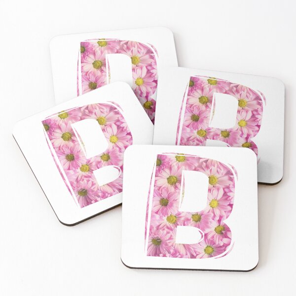 Item preview, lettre B Flowers light pink designed and sold by ahmedbakkali.
