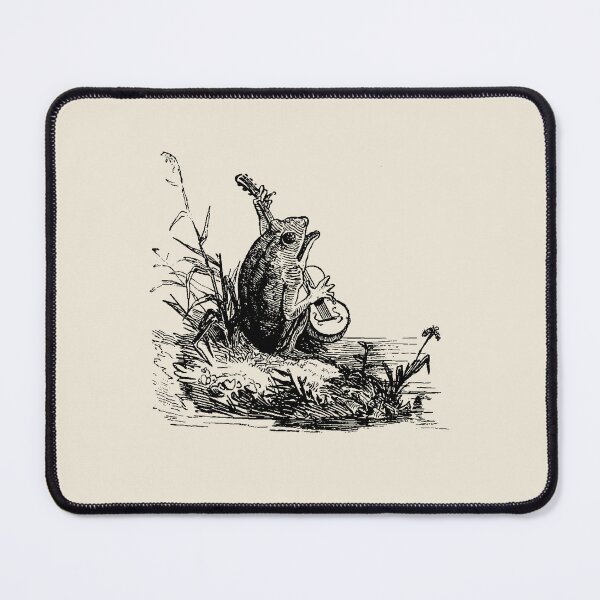 Item preview, Cottagecore Aesthetic with Vintage Banjo-Playing Froggy, Goblincore Guitar Animal, Emo Frogge Serenade, Singing Toad Theme designed and sold by MinistryOfFrogs.