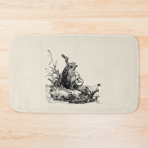 Item preview, Cottagecore Aesthetic with Vintage Banjo-Playing Froggy, Goblincore Guitar Animal, Emo Frogge Serenade, Singing Toad Theme designed and sold by MinistryOfFrogs.