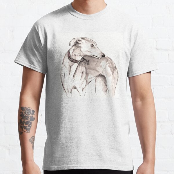 Aquarell Windhund Lurcher Galgo Classic T-Shirt