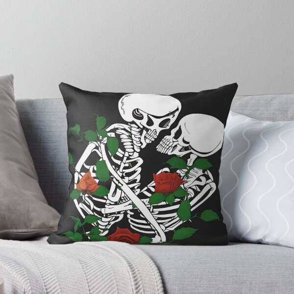 Item preview, Valentine's Day Skeleton Couple with Red Roses Gift designed and sold by TMelonShop.