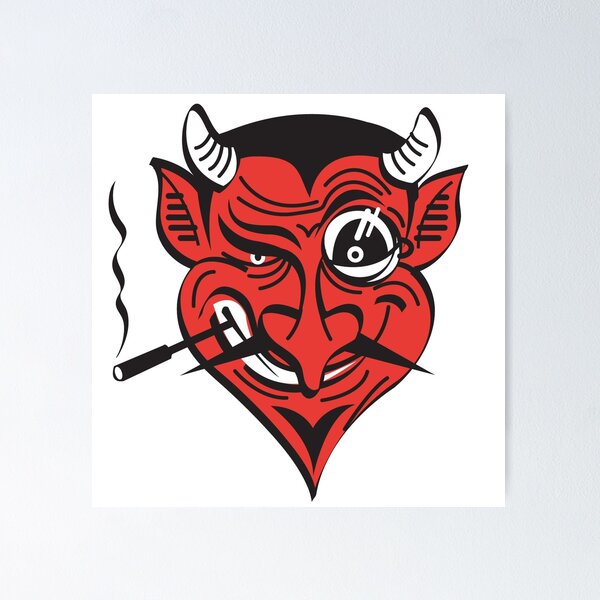 1950s Style Devil Posters for Sale | Redbubble