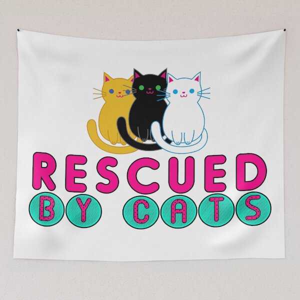 Item preview, Rescued By Cats designed and sold by outsidekitty.