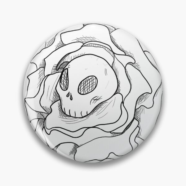Item preview, Skull in a Rose Big Version designed and sold by TheWeirdRiver.